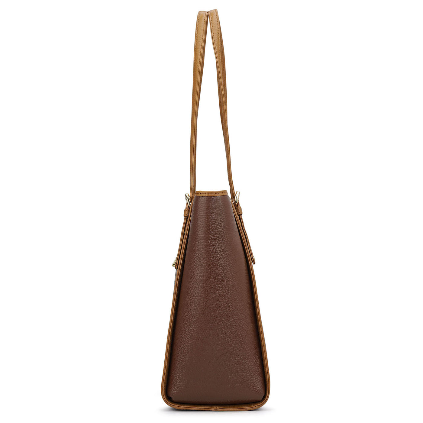 Medium Wax Leather Tote - Espresso