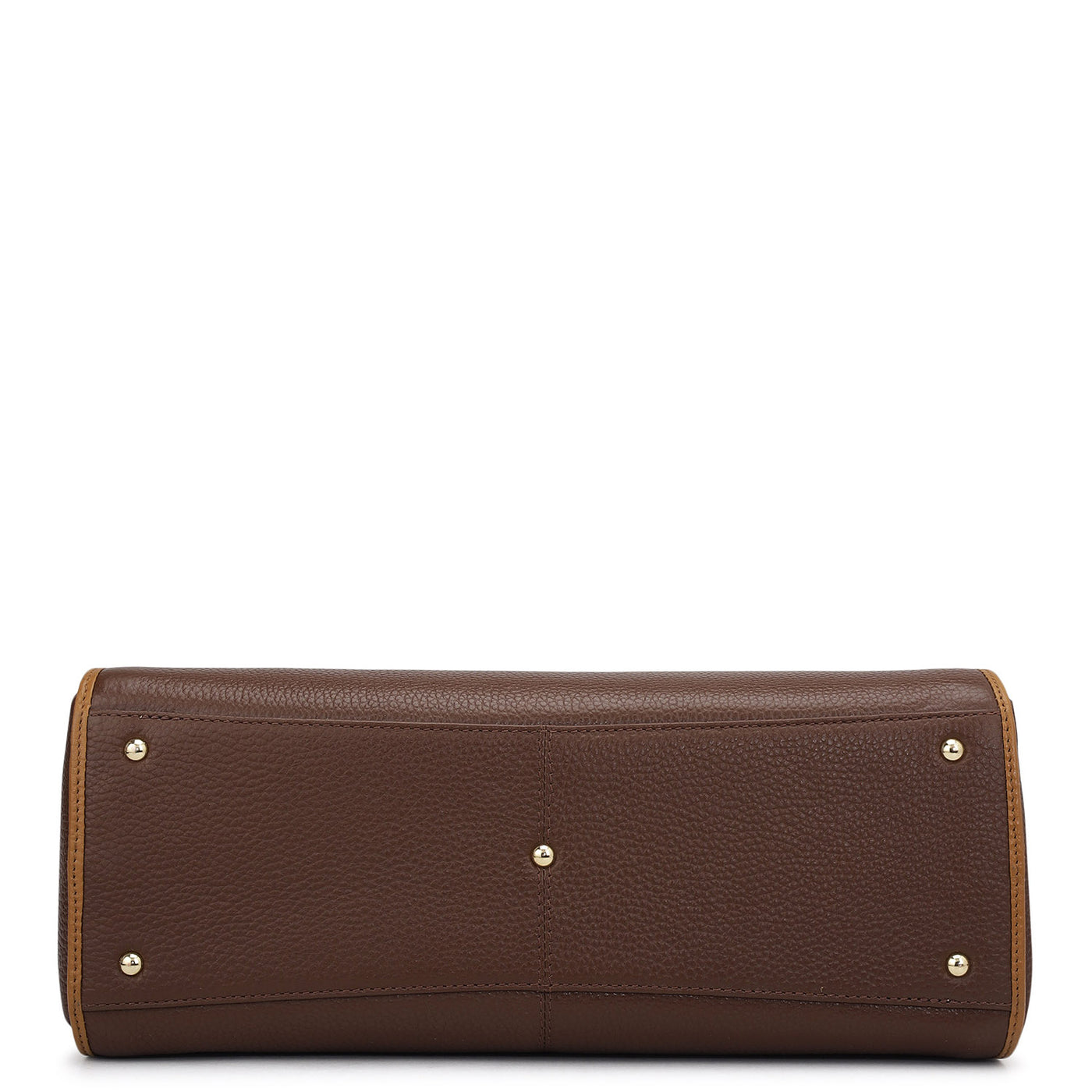 Medium Wax Leather Tote - Espresso