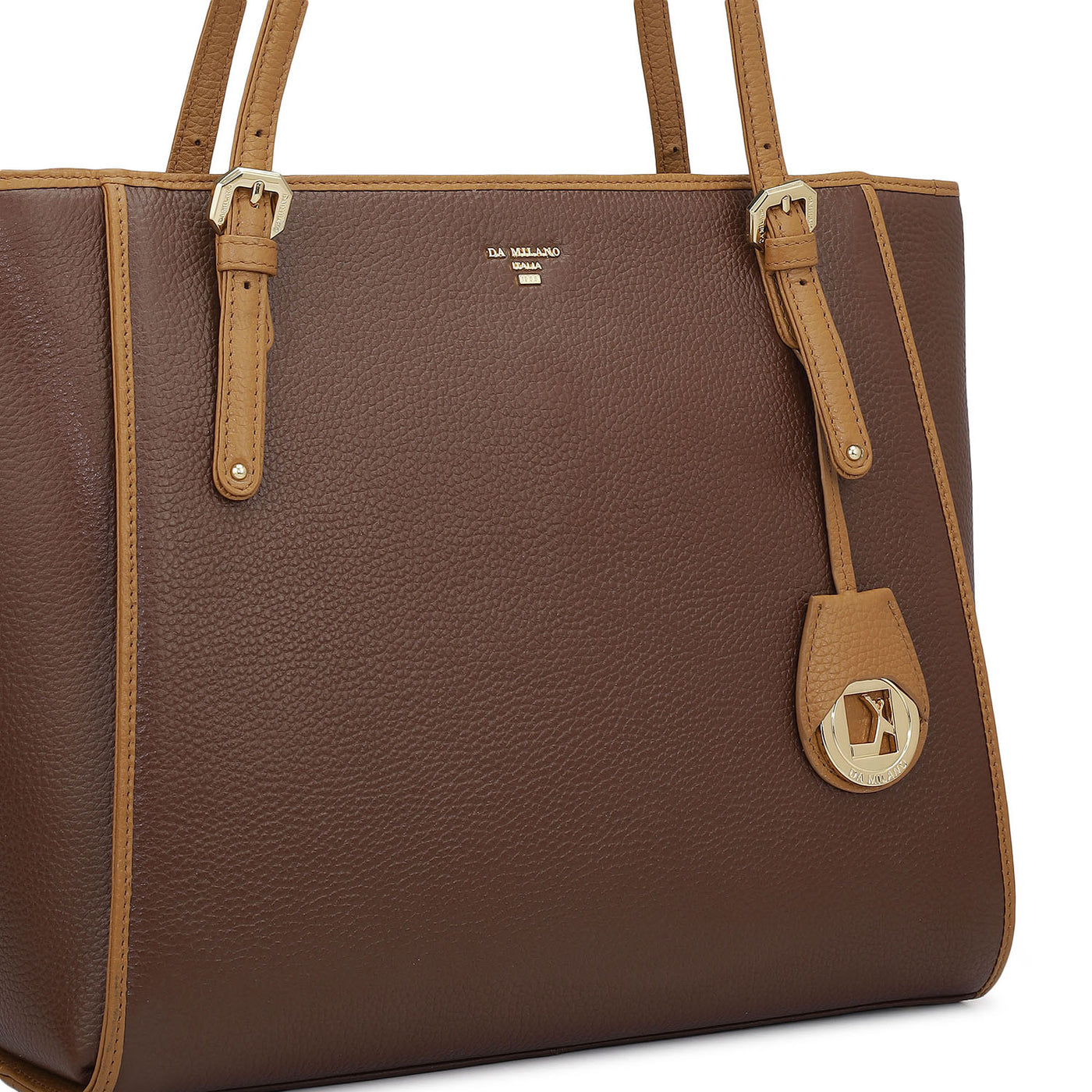 Medium Wax Leather Tote - Espresso
