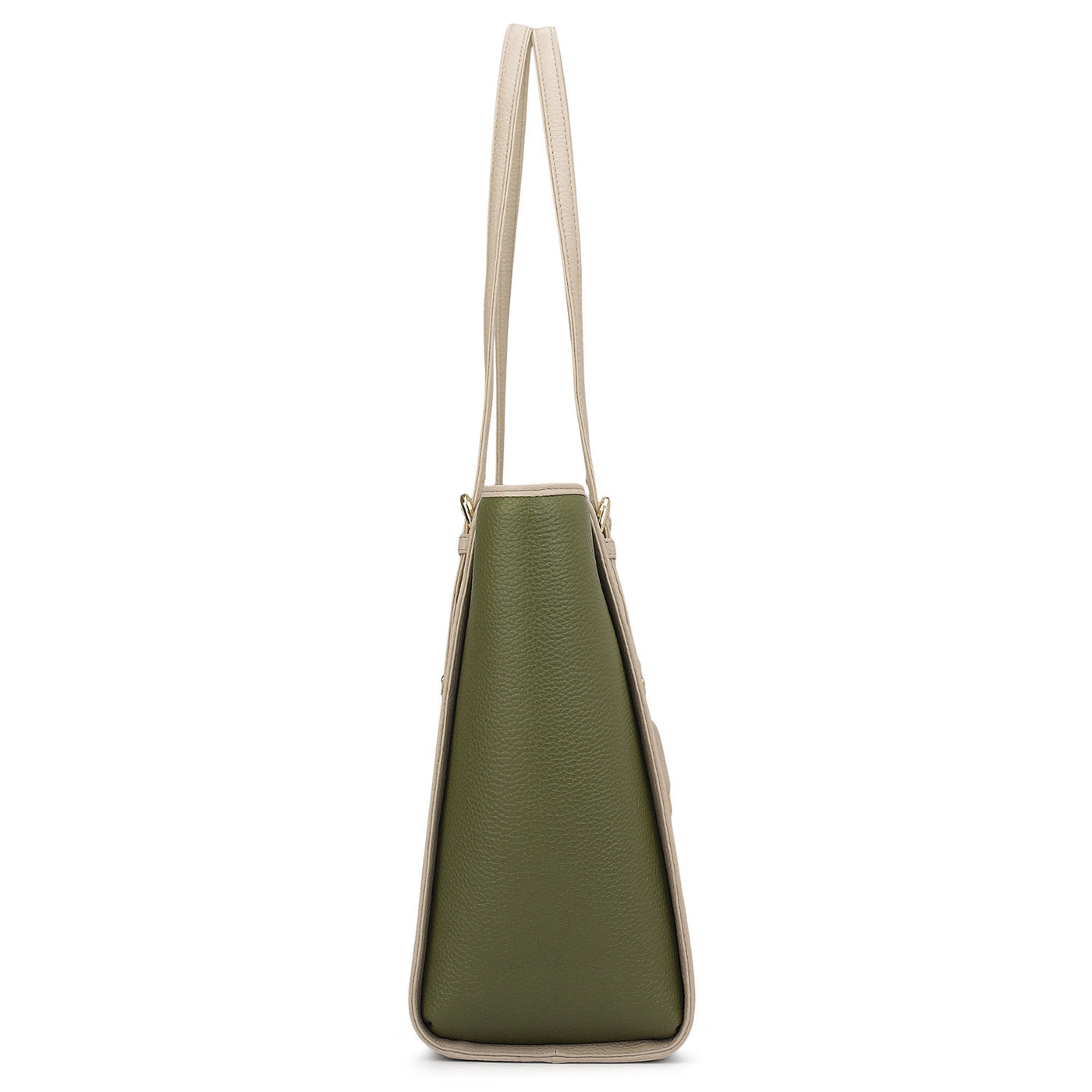 Medium Wax Leather Tote - Fern