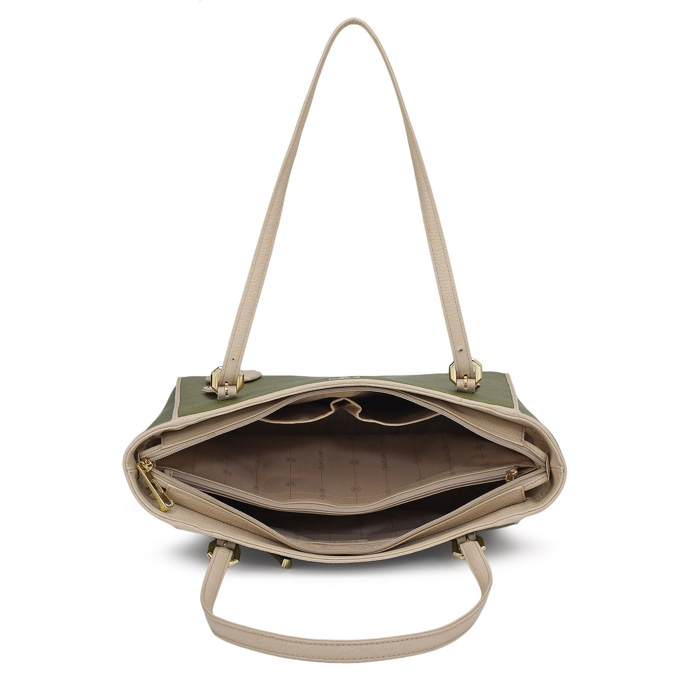 Medium Wax Leather Tote - Fern