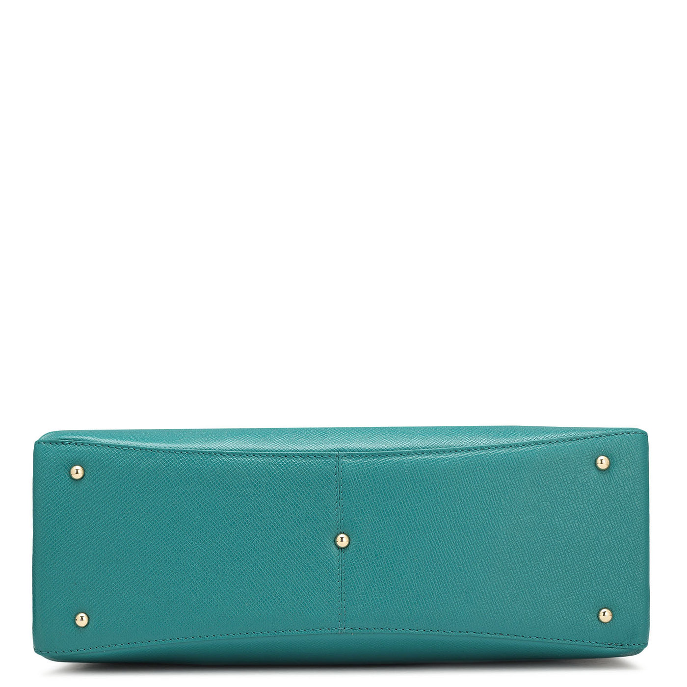 Medium Franzy Leather Satchel - Teal