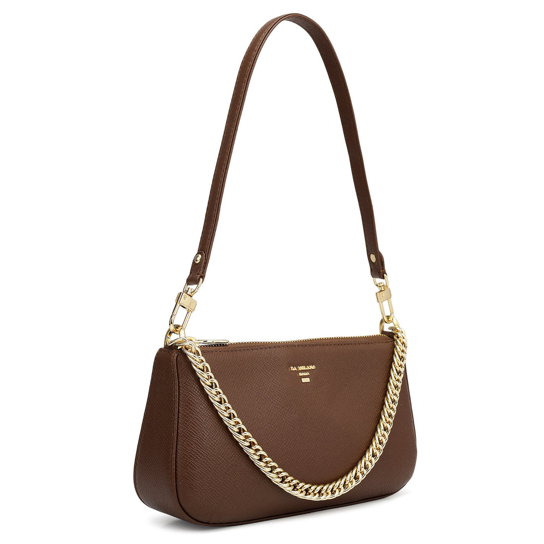 Small Franzy Leather Baguette  - Date