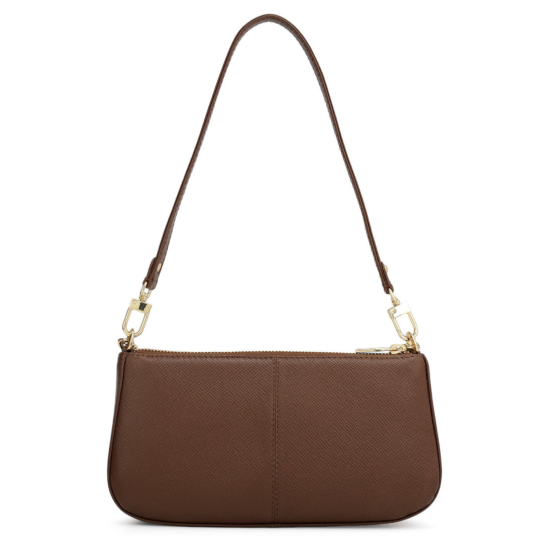 Small Franzy Leather Baguette  - Date