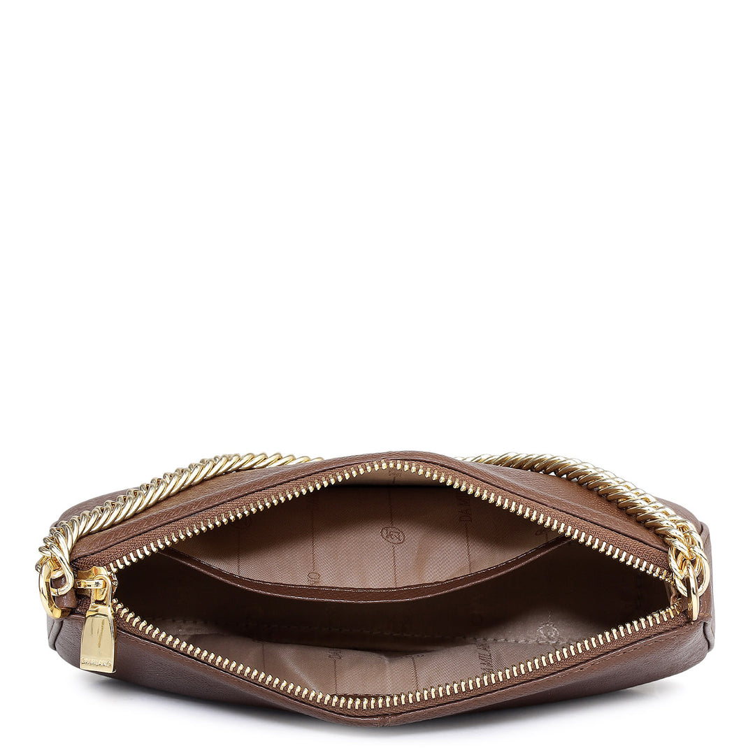 Small Franzy Leather Baguette  - Date