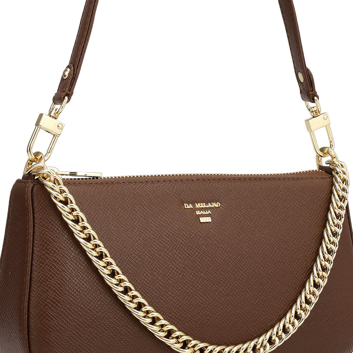 Small Franzy Leather Baguette  - Date