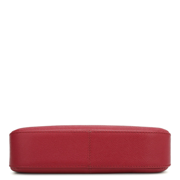 Small Franzy Leather Baguette  - Plumberry