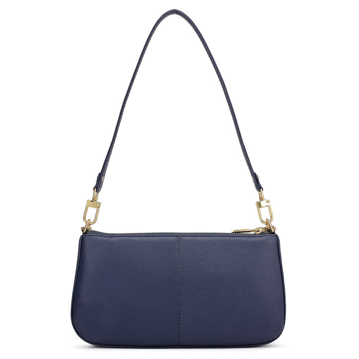 Small Franzy Leather Baguette  - Stardust