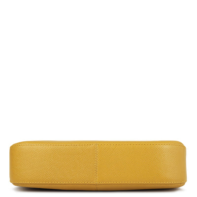 Small Franzy Leather Shoulder Bag - Mustard