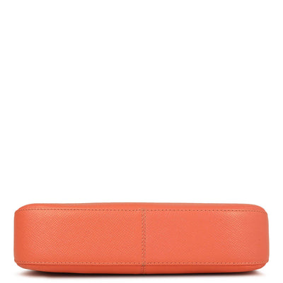 Small Franzy Leather Shoulder Bag - Salmon
