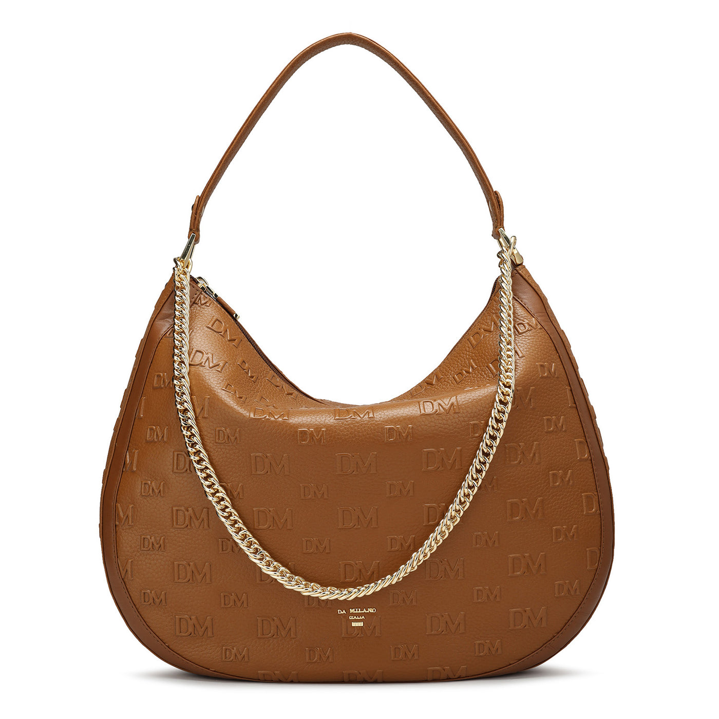 Medium Monogram Wax Leather Hobo - Tan