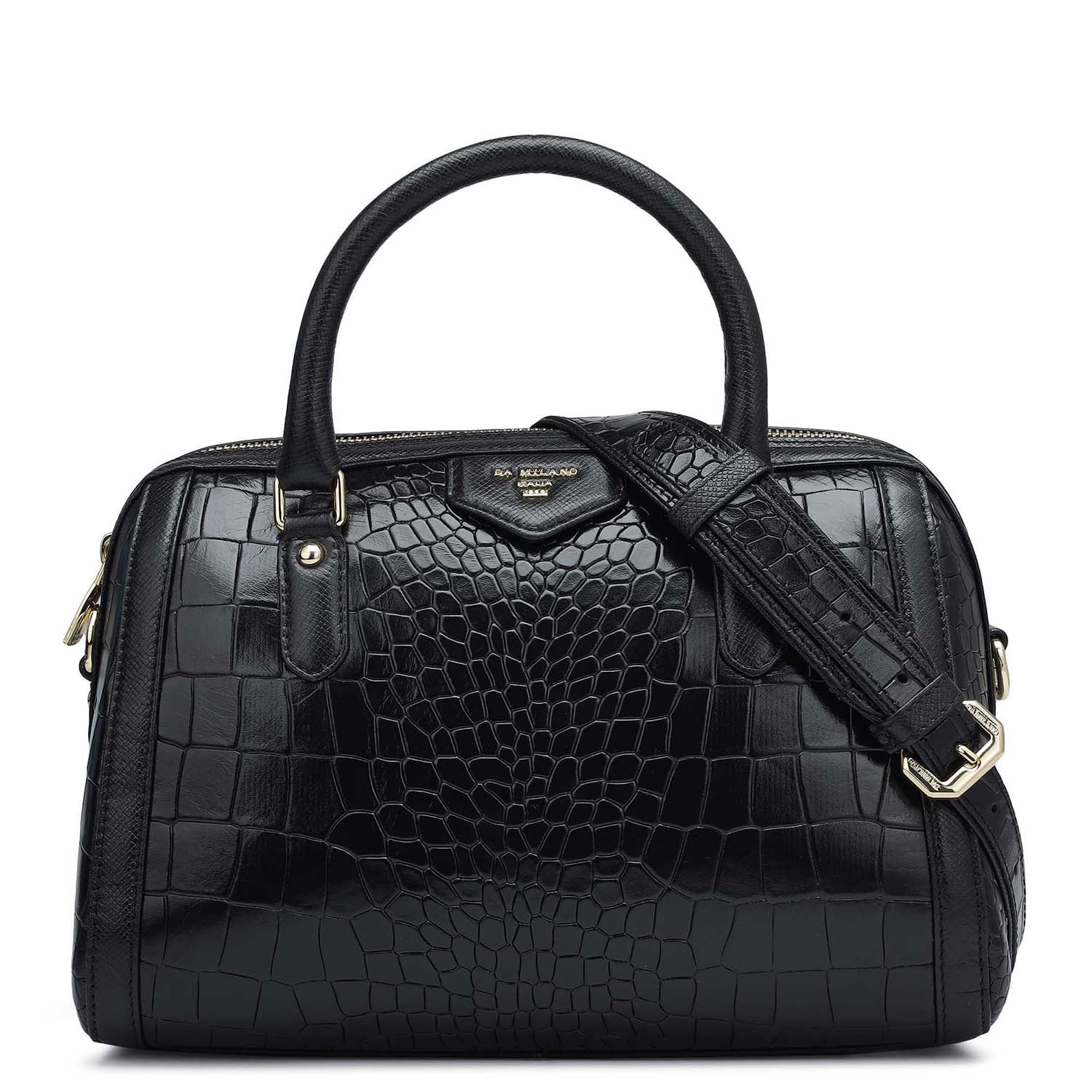 Online Exclusive Bowler Bag (M) - Black – Da Milano