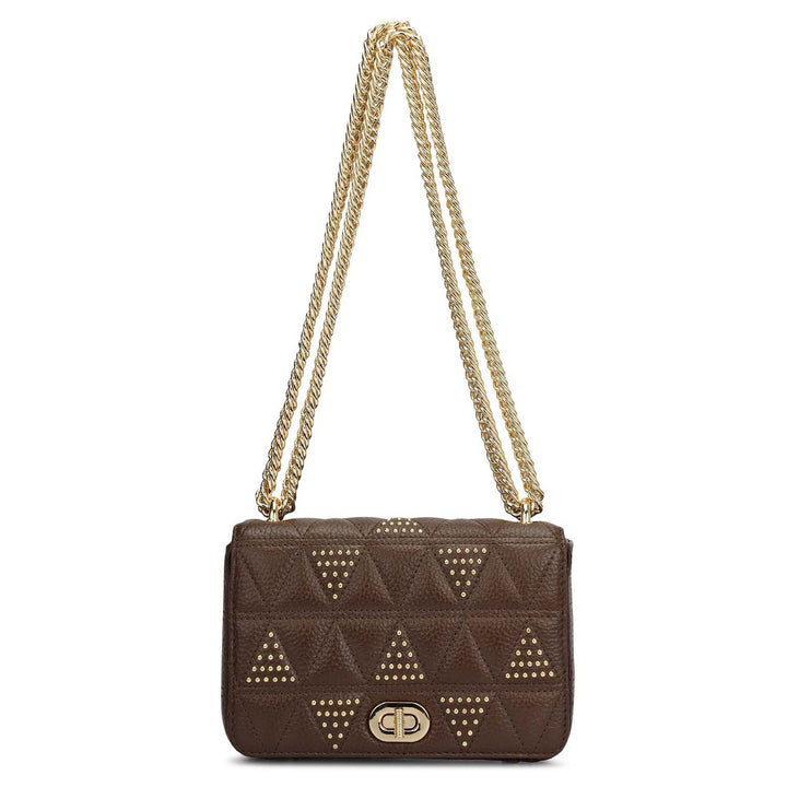 Online Exclusive Quilting Double Chain Bag (S)