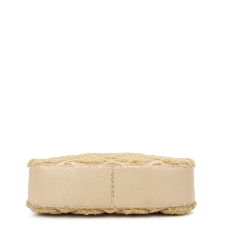Fur Shoulder Bag - Beige