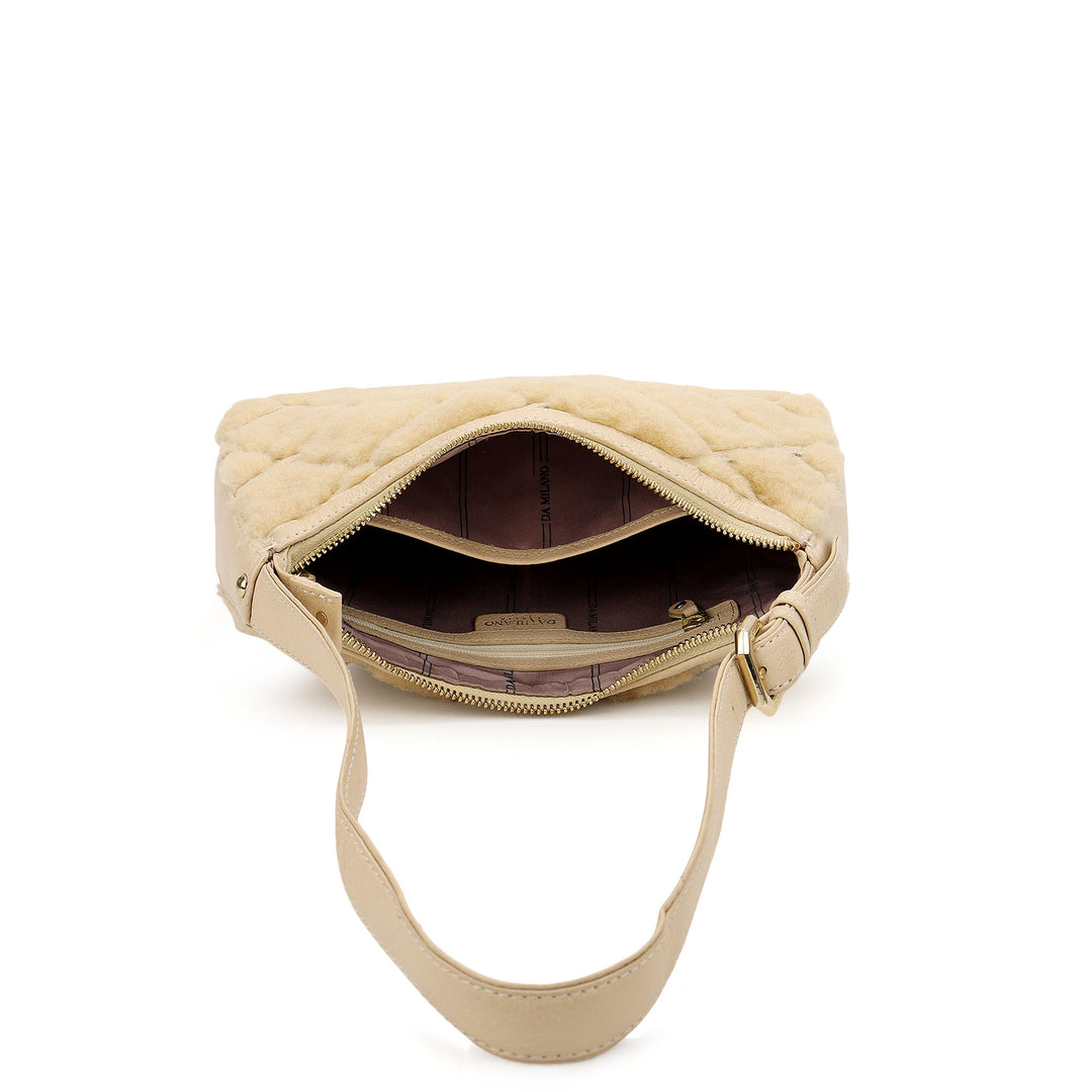 Fur Shoulder Bag - Beige