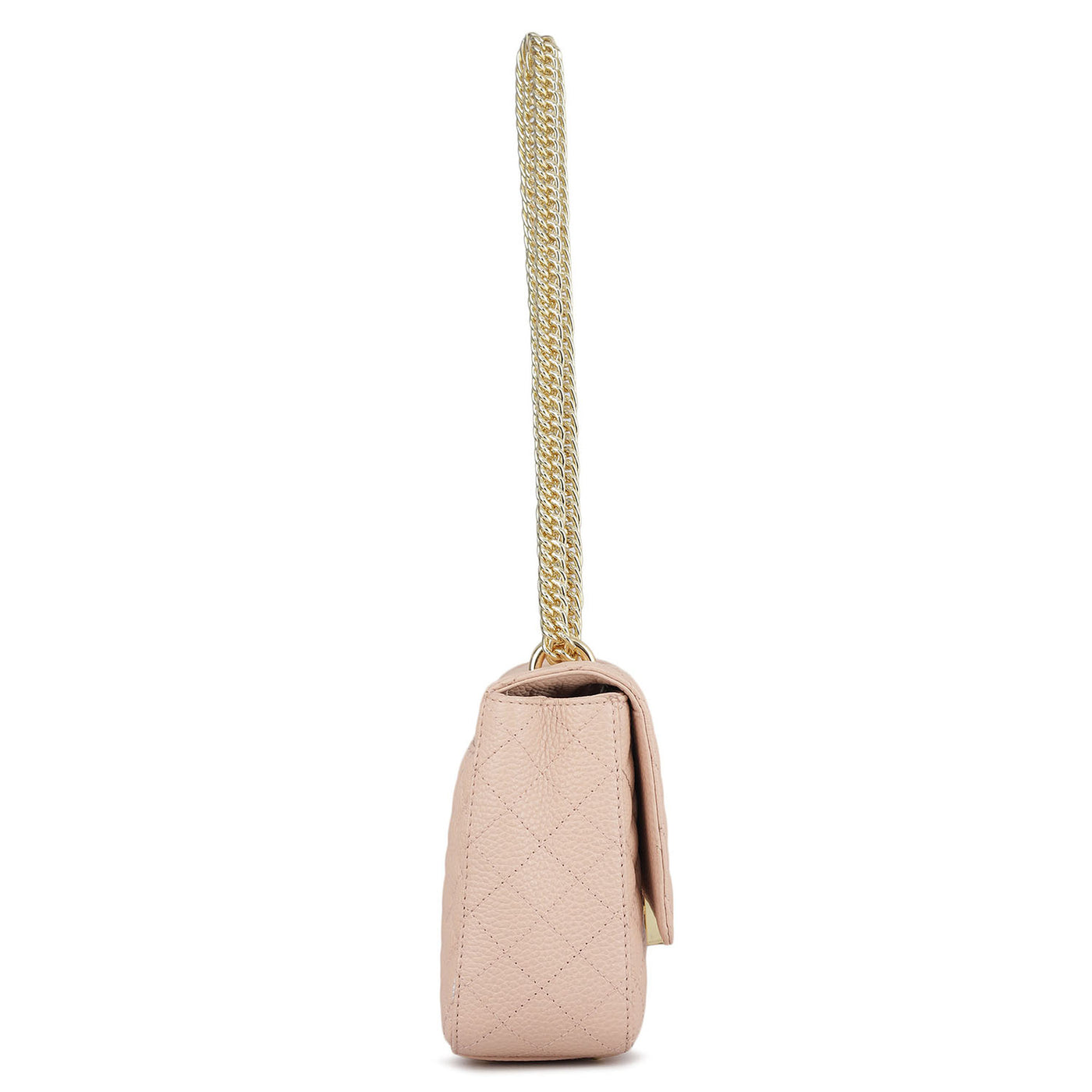 Small Quilting Leather Shoulder Bag - Feather