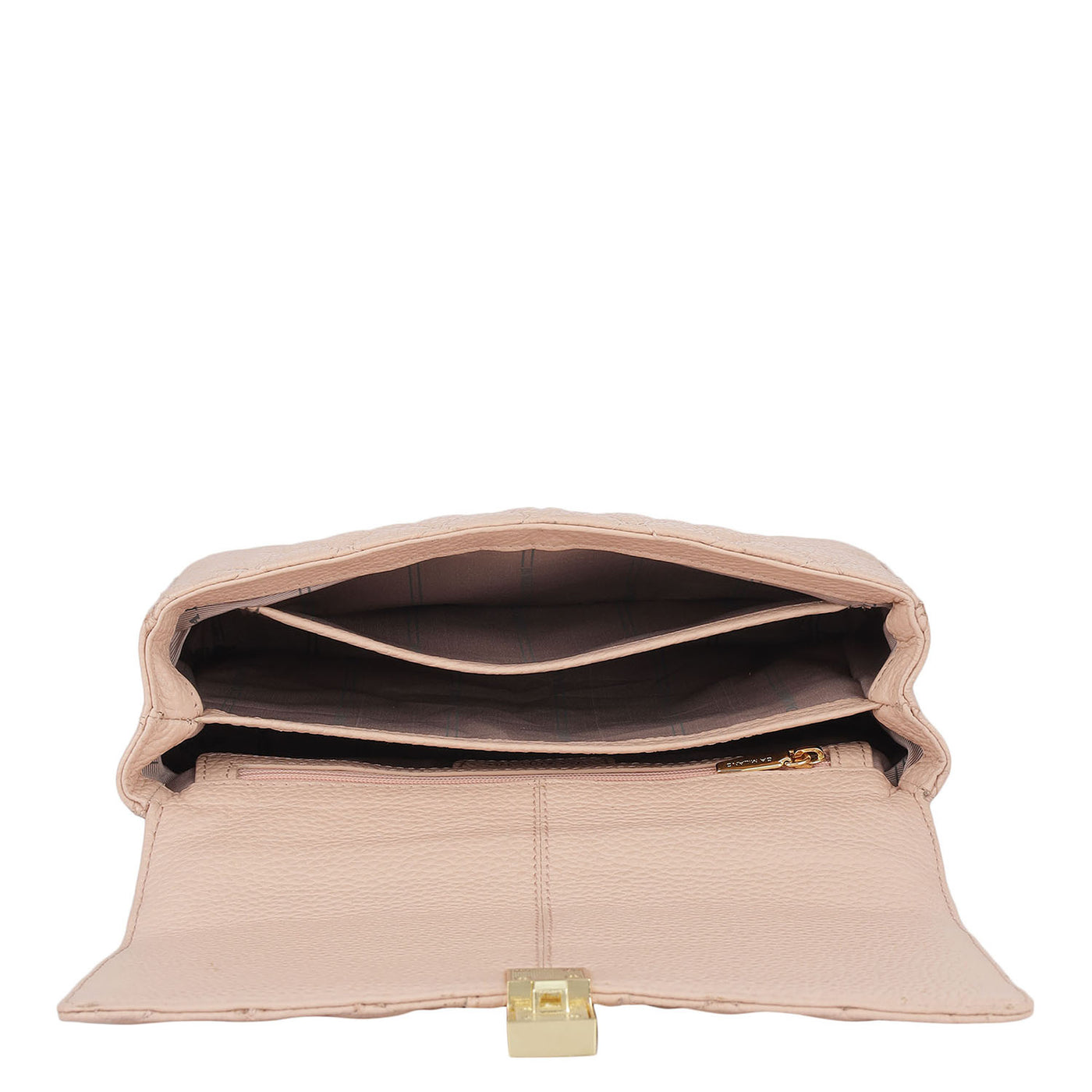 Small Quilting Leather Shoulder Bag - Feather