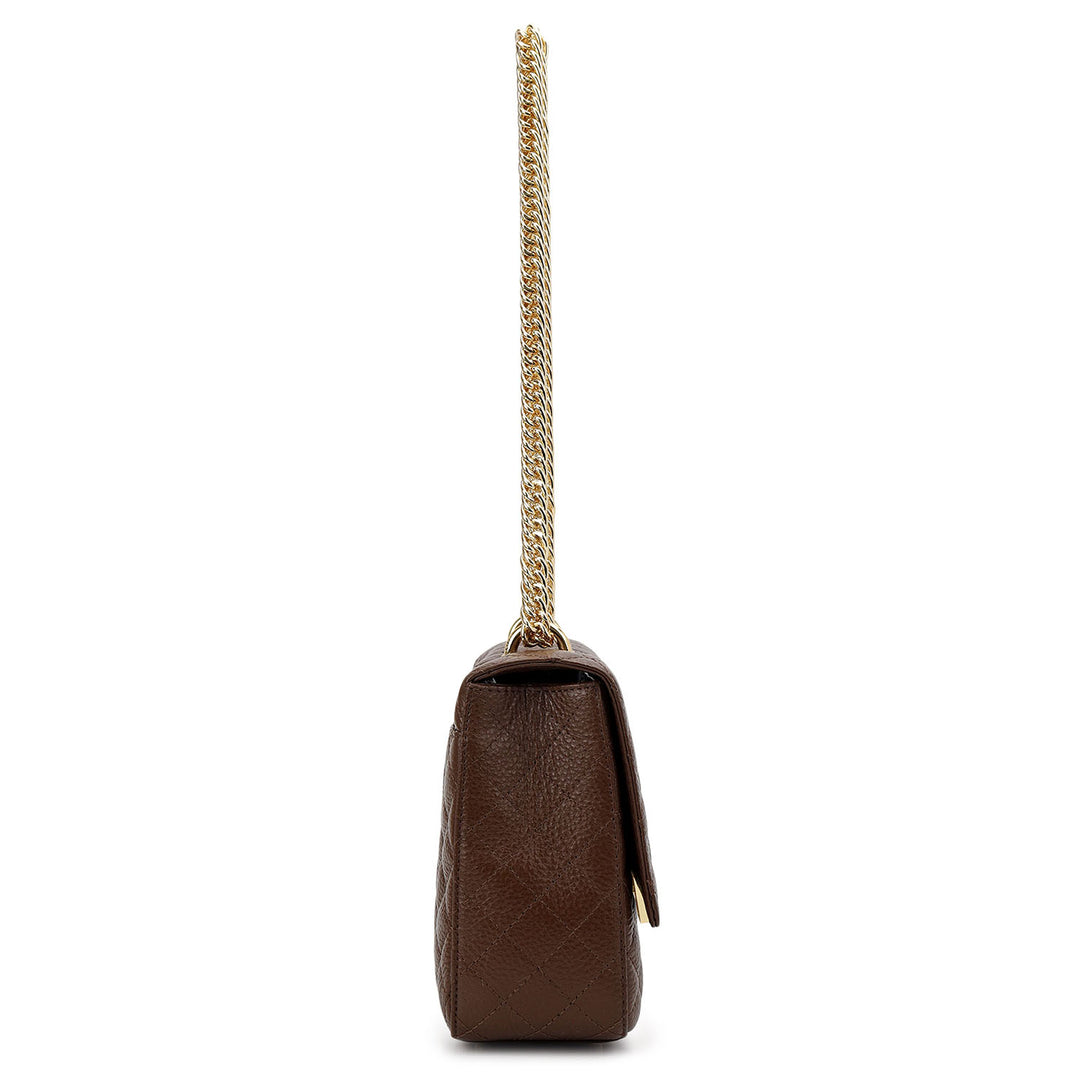 Online Exclusive Quilting Double Chain Bag (S)