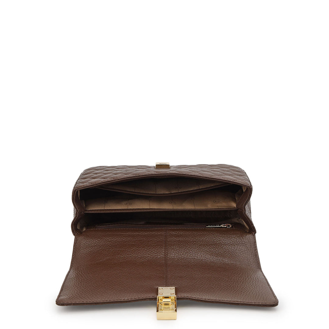 Online Exclusive Quilting Double Chain Bag (S)