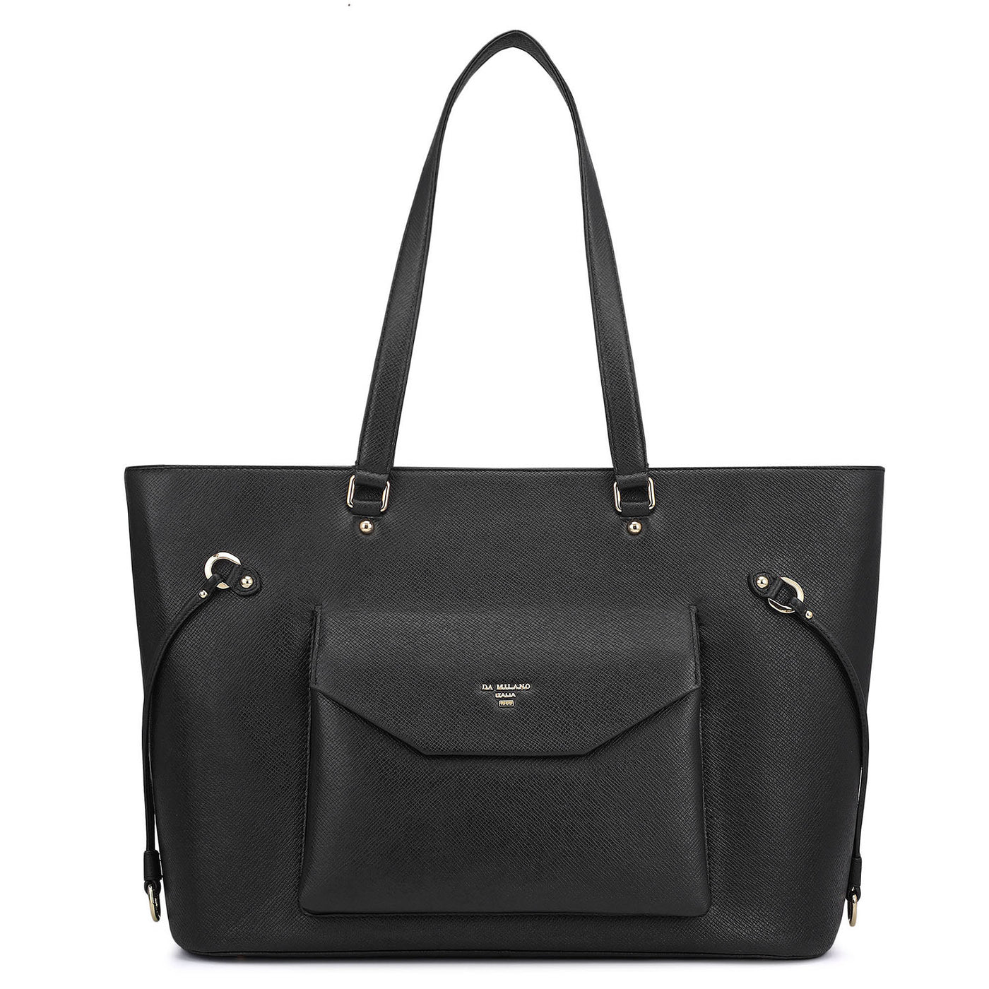Large Franzy Leather Tote - Black