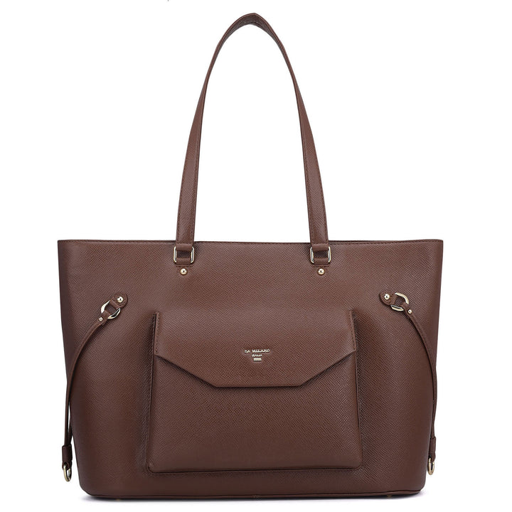 Large Franzy Leather Tote - Date