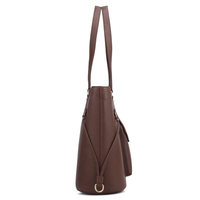 Large Franzy Leather Tote - Date
