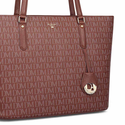 Large Monogram Leather Tote - Date