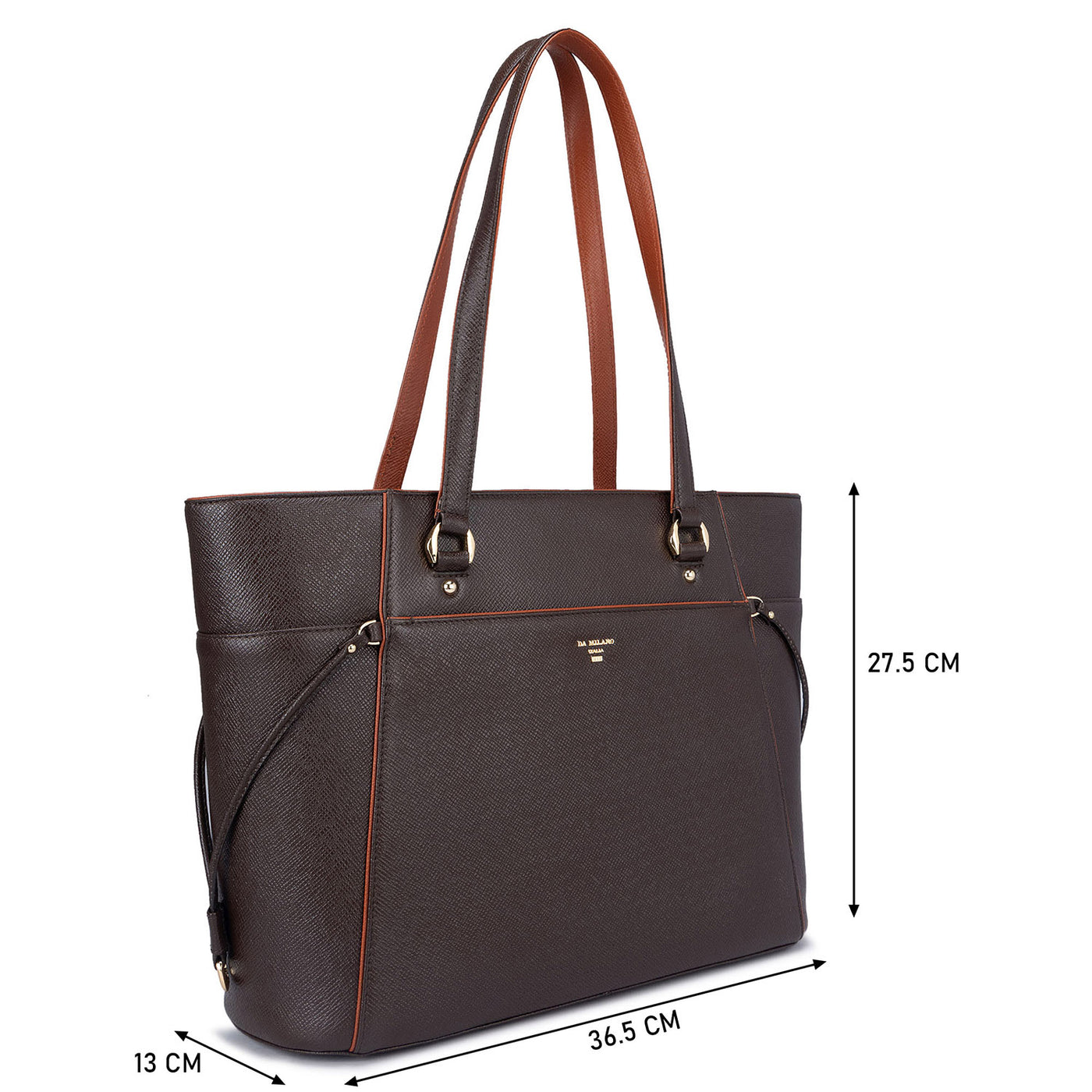 Large Franzy Leather Tote  - Oak