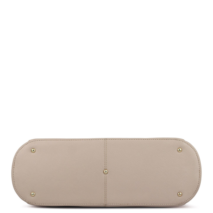 Large Saffiano Leather Tote - Powder Pink