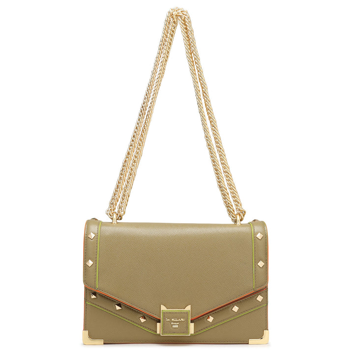 Small Franzy Leather Shoulder Bag - Turtle