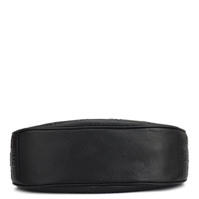 Medium Monogram Wax Leather Hobo - Black