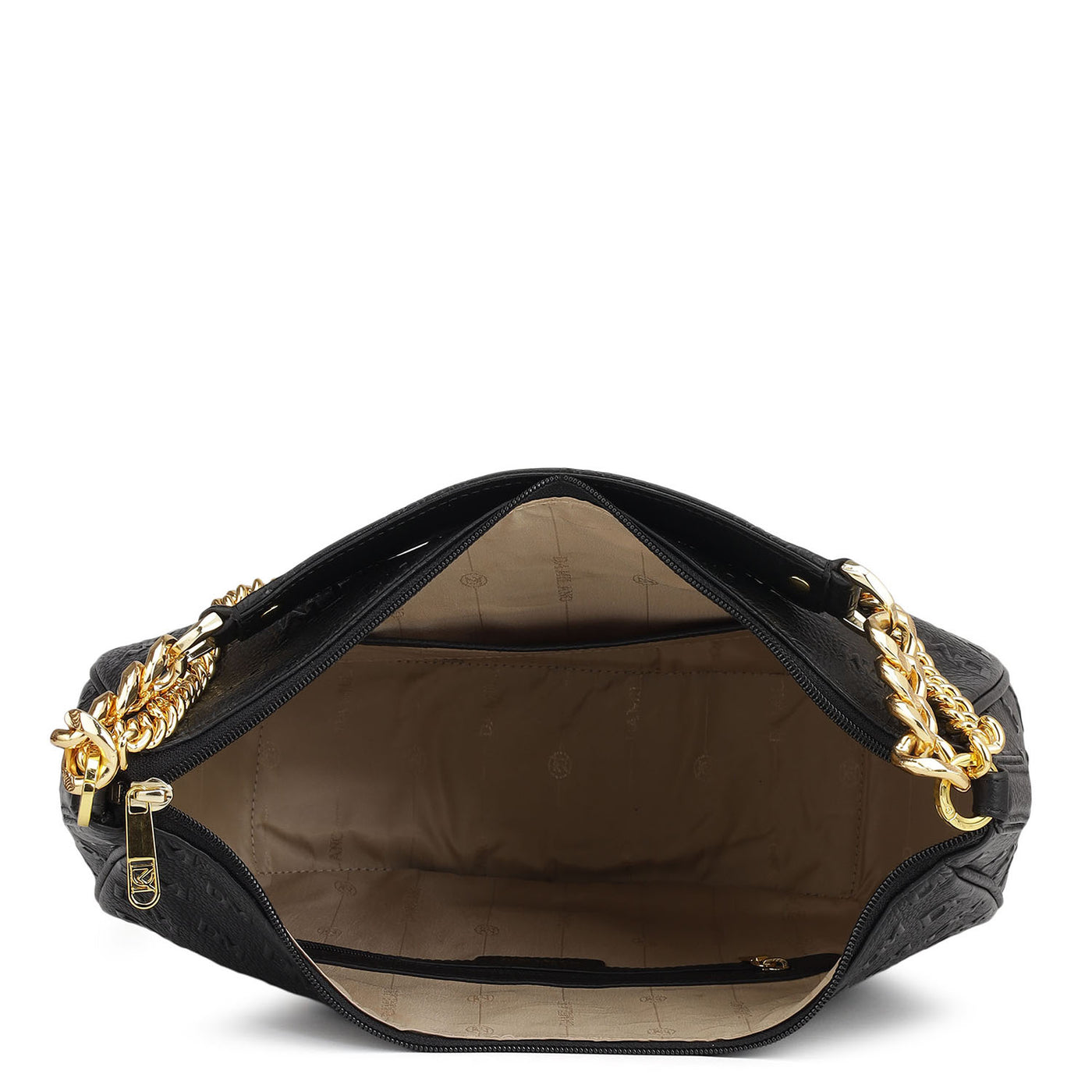 Medium Monogram Wax Leather Hobo - Black