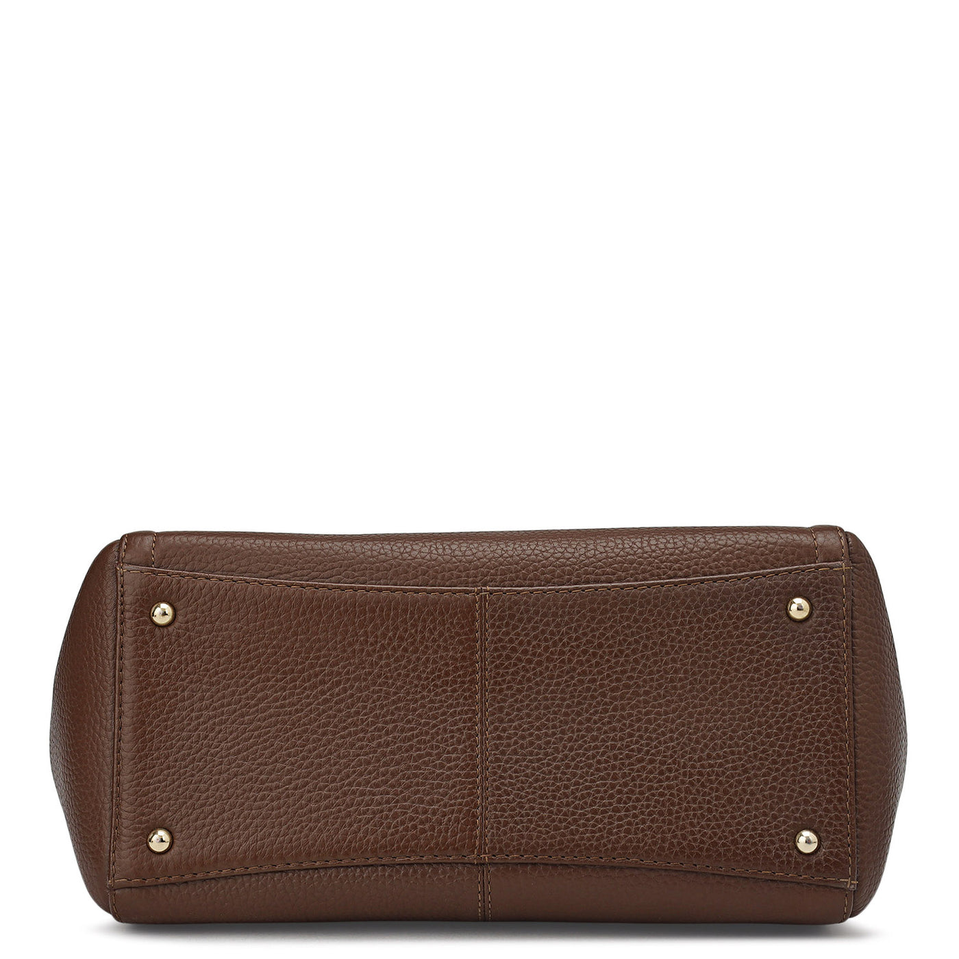 Medium Wax Leather Satchel - Espresso