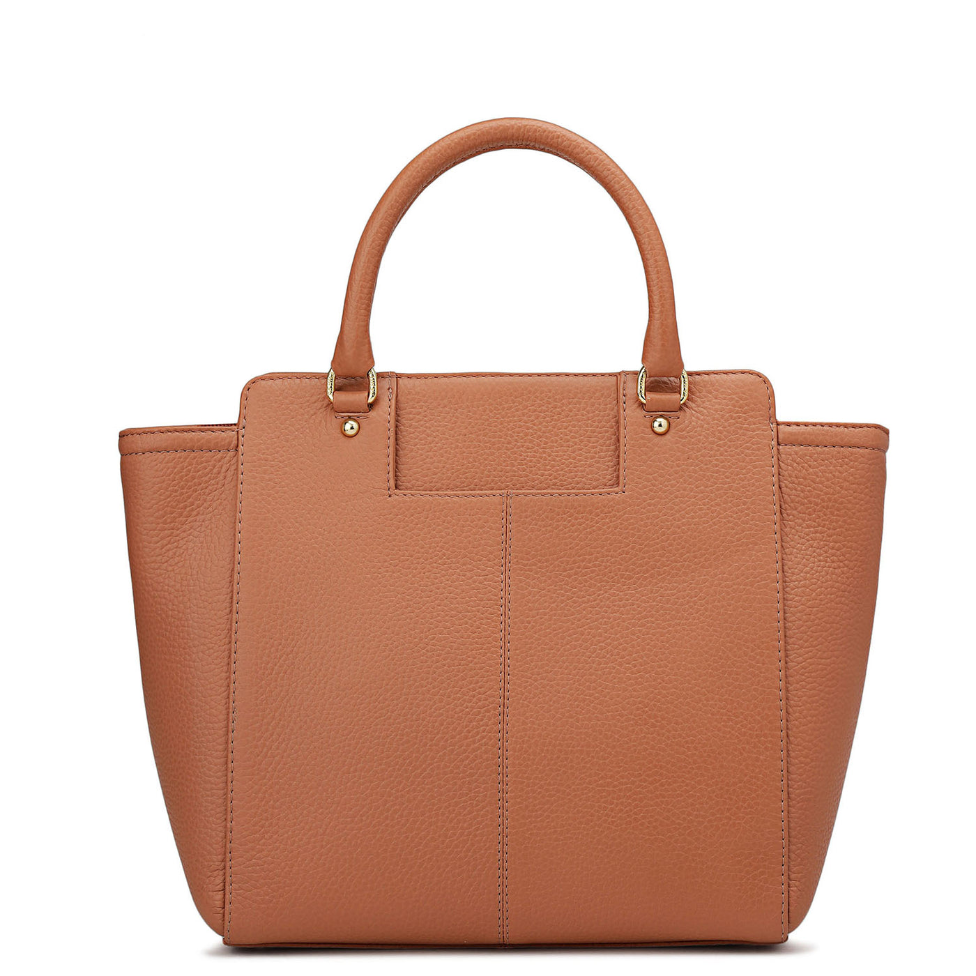 Medium Wax Leather Satchel - Feather