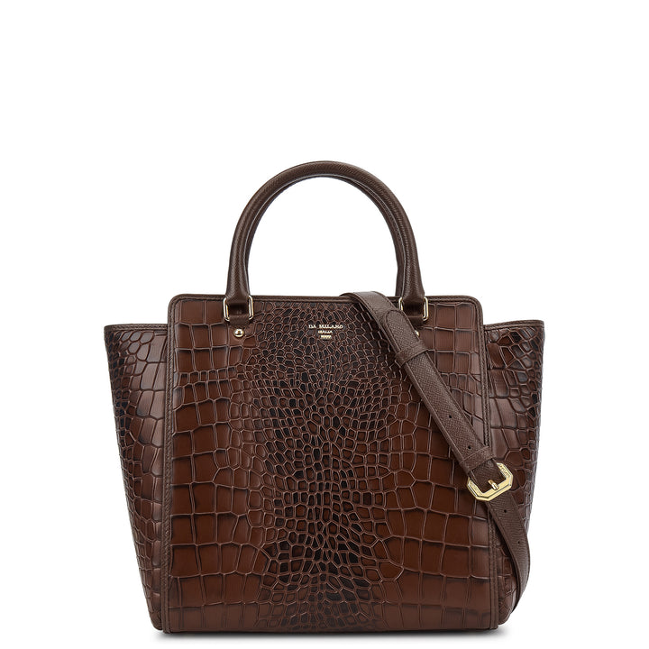 Online Exclusive Top Handle Bag (M) - Walnut
