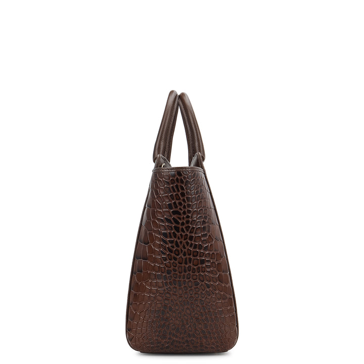 Online Exclusive Top Handle Bag (M) - Walnut