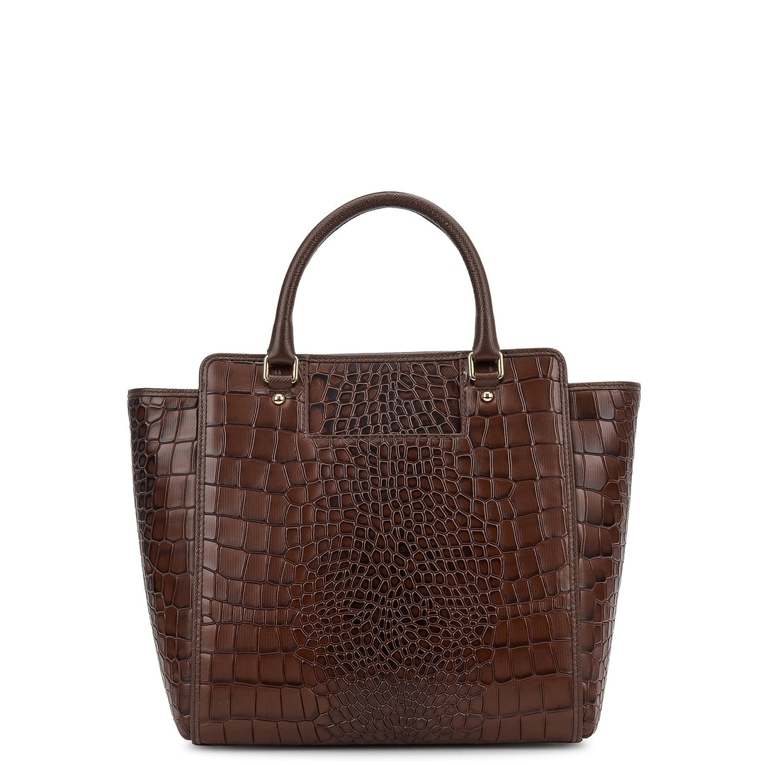 Online Exclusive Top Handle Bag (M) - Walnut