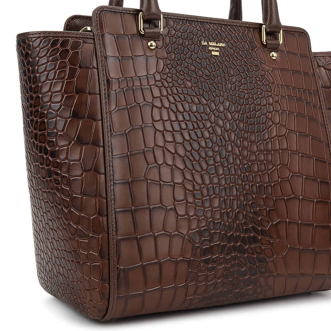 Online Exclusive Top Handle Bag (M) - Walnut