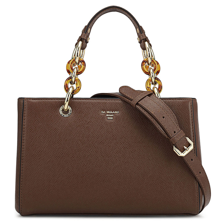 Small Franzy Leather Satchel - Date
