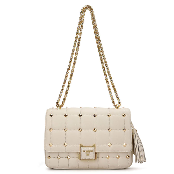 Quilted Double Chain Bag (S) - Marshmallow