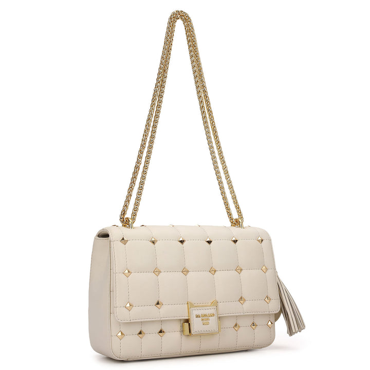 Quilted Double Chain Bag (S) - Marshmallow
