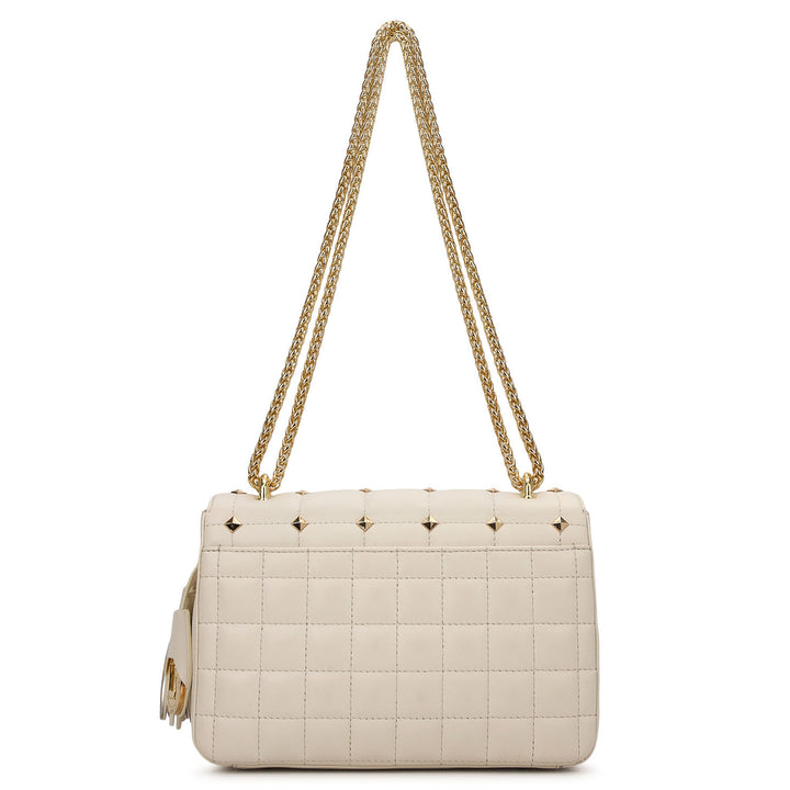 Quilted Double Chain Bag (S) - Marshmallow
