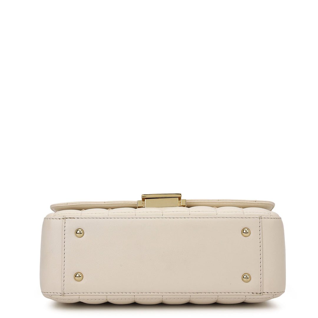 Quilted Double Chain Bag (S) - Marshmallow