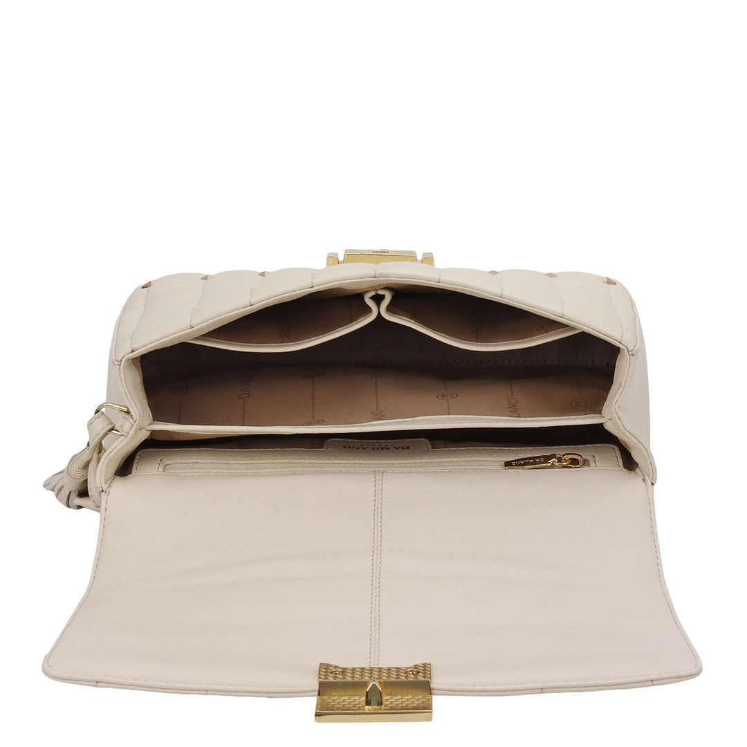 Quilted Double Chain Bag (S) - Marshmallow
