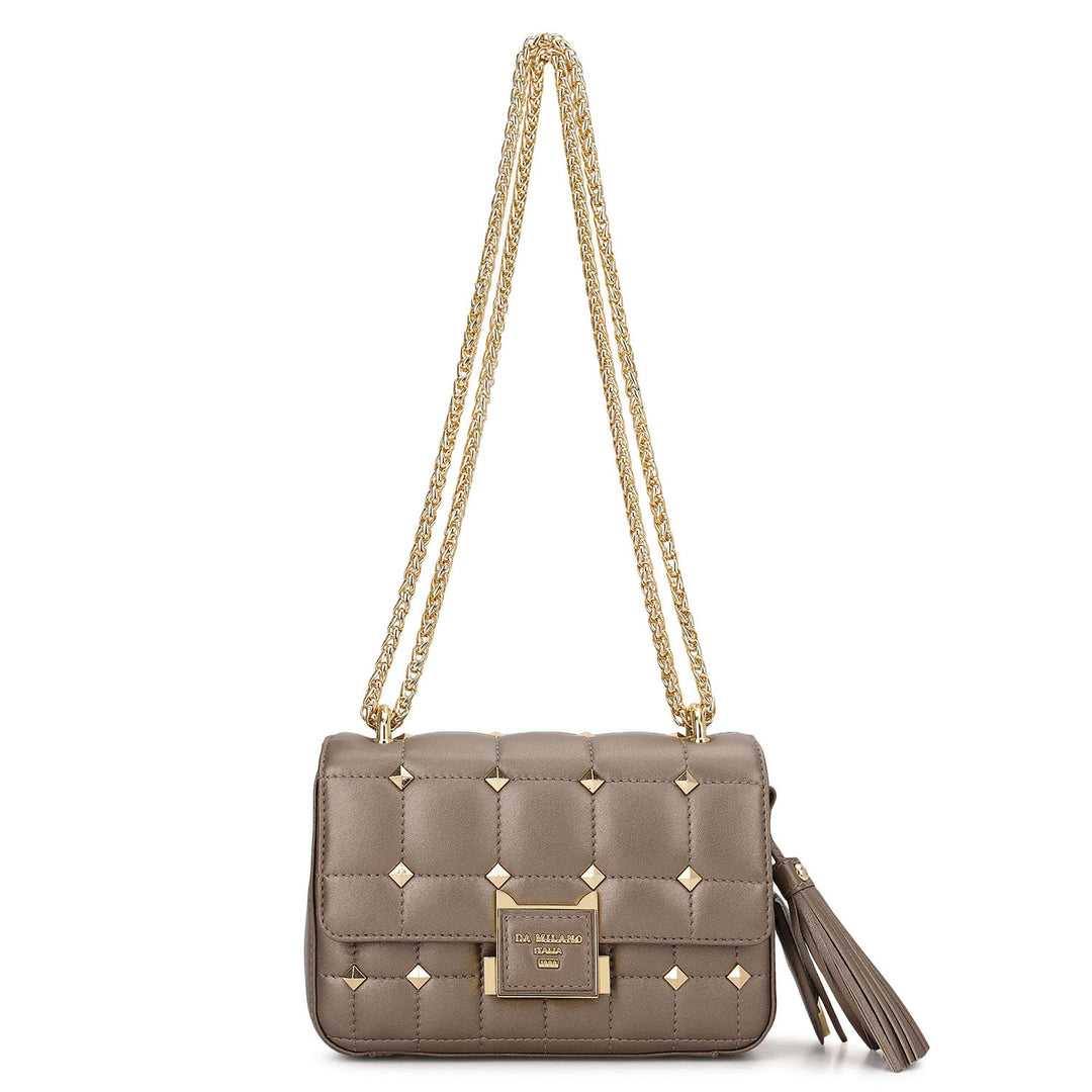Quilted Double Chain Bag (XS) - Bronze