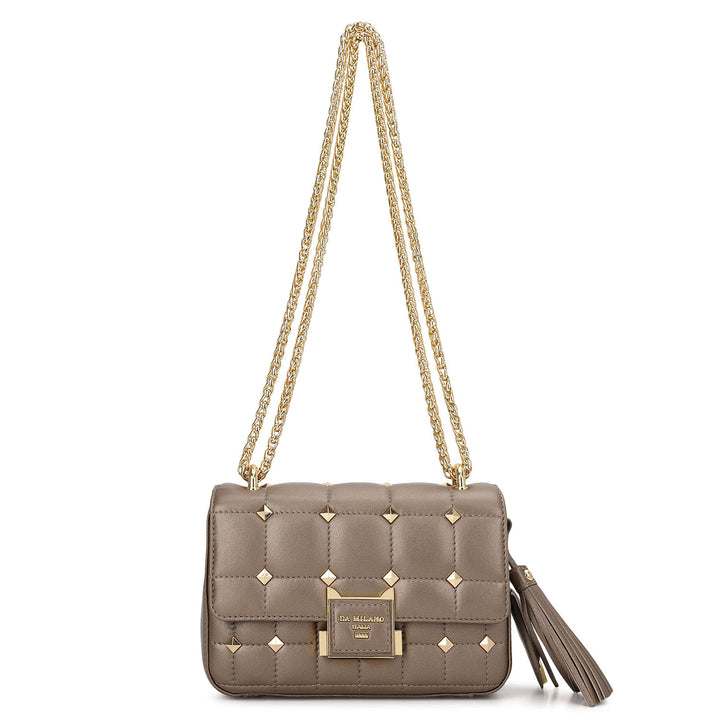 Quilted Double Chain Bag (XS) - Bronze
