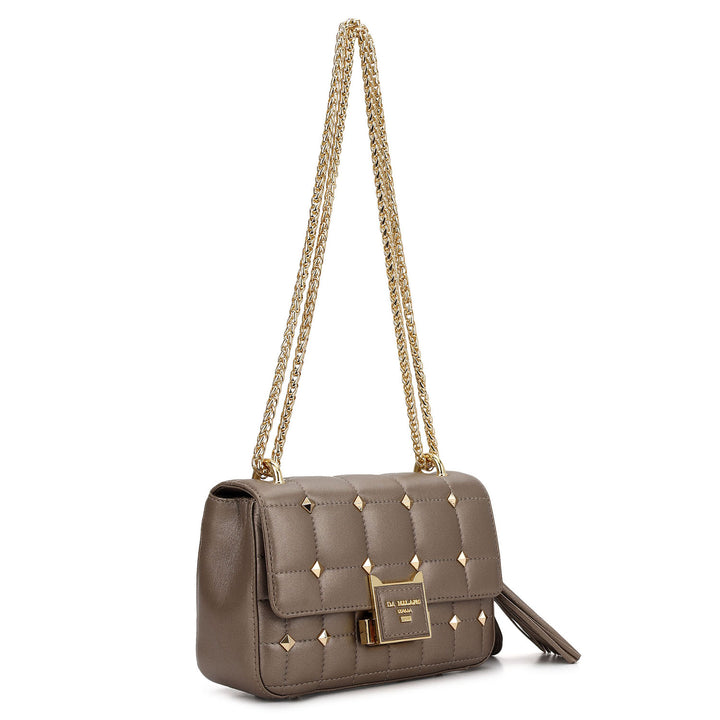 Quilted Double Chain Bag (XS) - Bronze