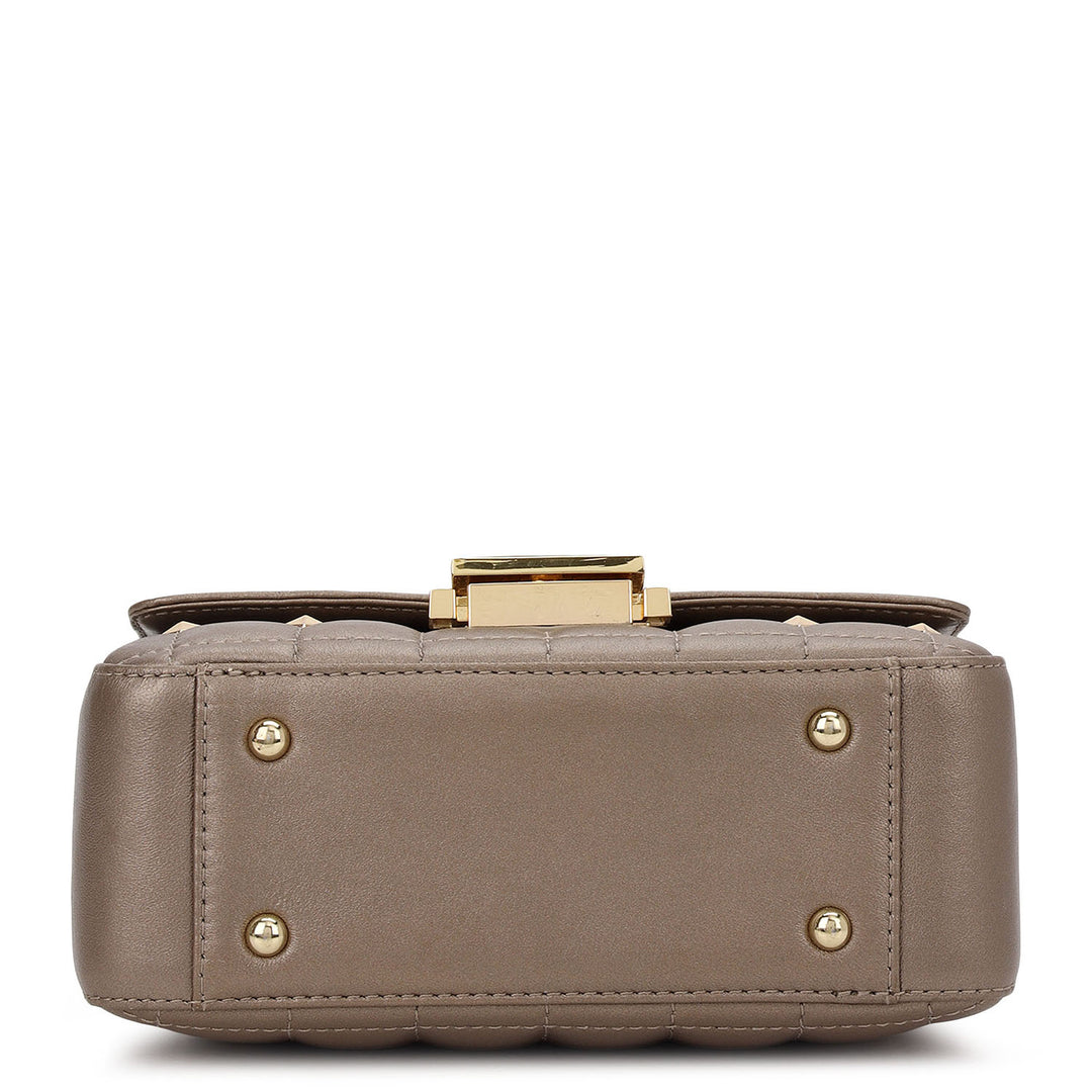 Quilted Double Chain Bag (XS) - Bronze