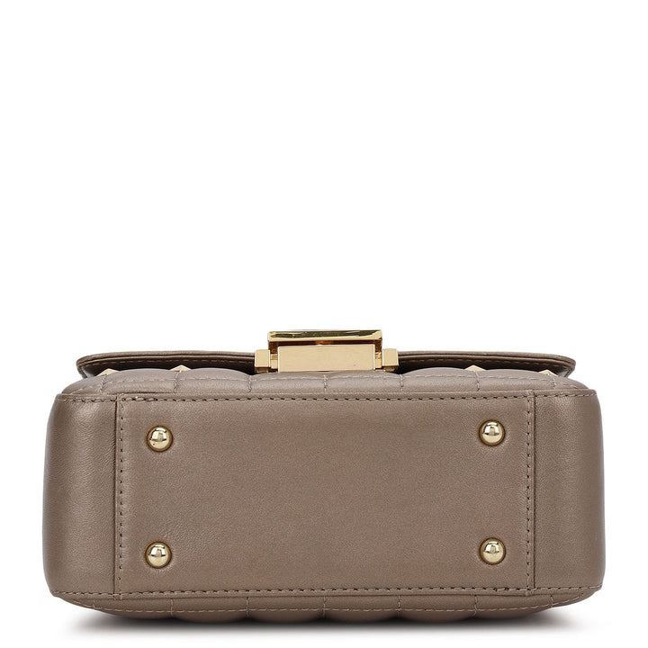 Quilted Double Chain Bag (XS) - Bronze