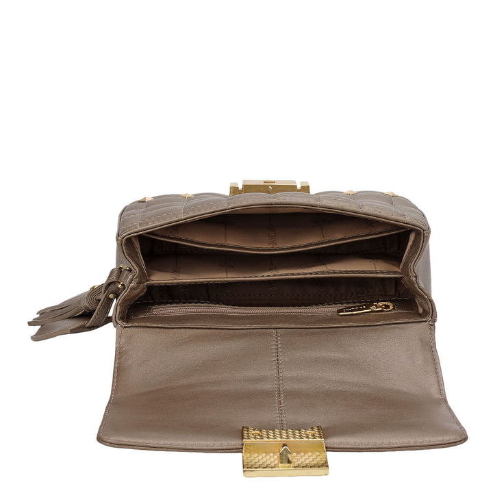 Quilted Double Chain Bag (XS) - Bronze